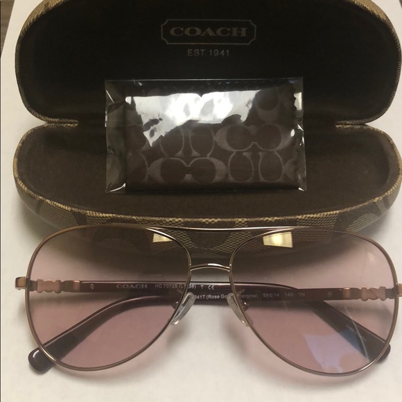 BRAND NEW Rose Pink Coach Sunglasses - Picture 6 of 6